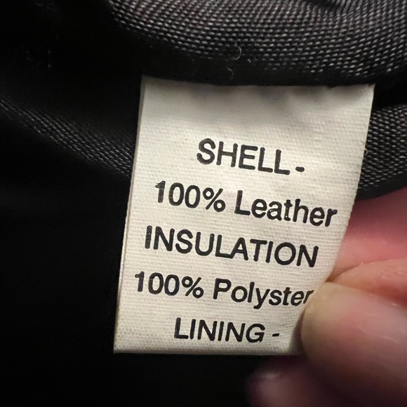 Black Leather Swing Coat - Picture 5 of 5